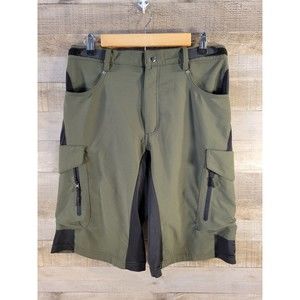 MTB Cycling Shorts Mens LRG Mountain Bike Adjustable Waist Zip Pockets READ